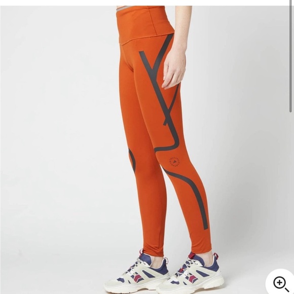 adidas by Stella McCartney TRUEPACE Long Tights Brick Women size M - Picture 3 of 13